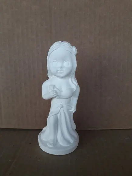 Escultura Pomba Gira Baby Imagem em Gesso Puro para Pintar
