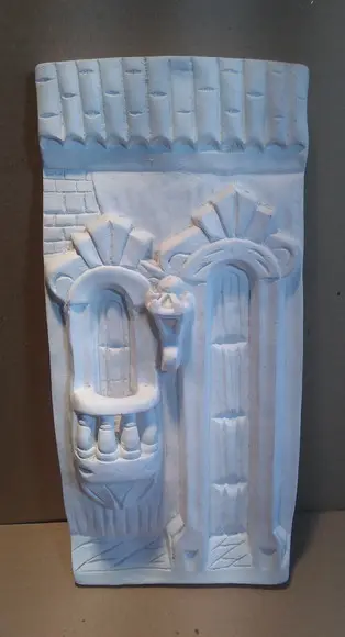 Escultura Portal Novo Imagem de Parede para Pintar em Gesso