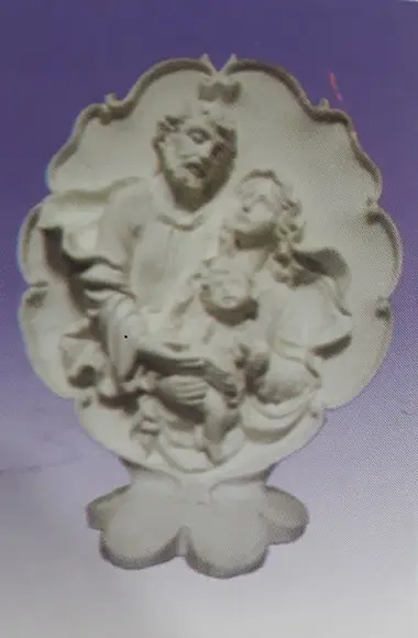 Escultura Presépio Folha Imagem em Gesso Cru para Pintar