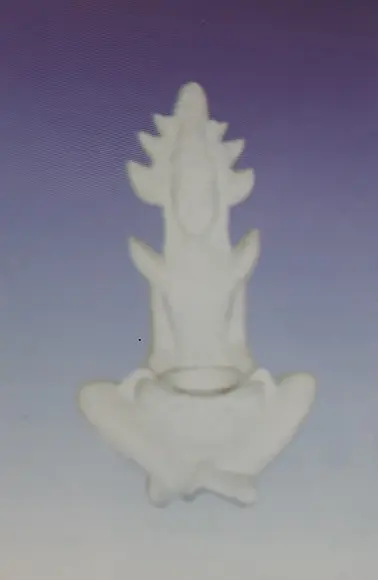 Escultura Rainha Hindu Grande Imagem em Gesso para Pintar