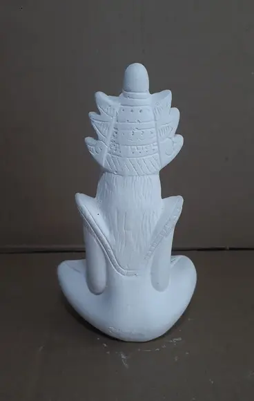 Escultura Rainha Hindu Imagem em Gesso Cru para Pintar