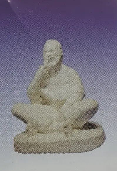 Escultura Rei Congo Imagem em Gesso Cru para Pintar