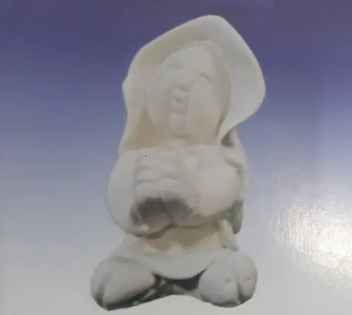 Escultura Santa Clara Pequena Imagem em Gesso para Pintar