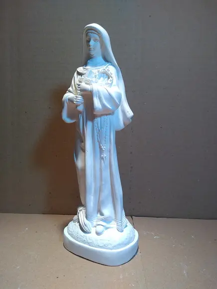 Escultura Santa Rita Imagem Santa Rita de Cassia em Cru