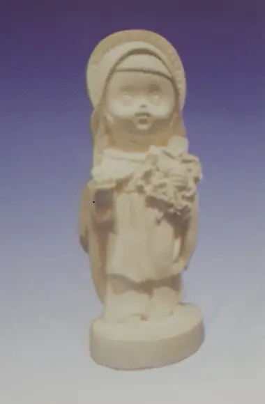 Escultura Santa Terezinha Baby Imagem para Pintar em Gesso