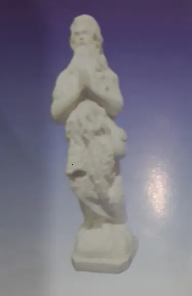 Escultura Santo Onofre em Gesso Cru para Pintar Como Desejar