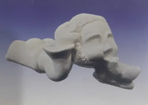Escultura São Francisco Beijinho Imagem em Gesso para Pintar
