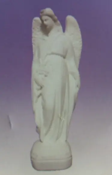 Escultura São Gabriel ou Anjo Gabriel em Gesso para Pintar