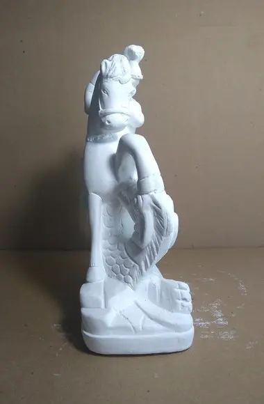 Escultura São Jorge em Gesso Cru para Pintar