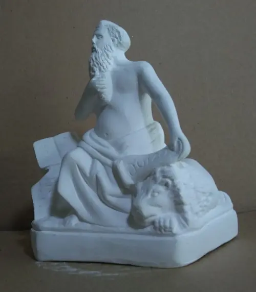 Escultura São Jerônimo em Gesso Cru para Pintar