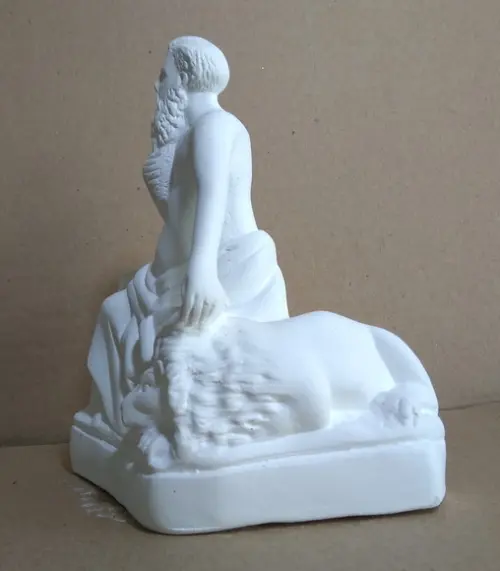 Escultura São Jerônimo em Gesso Cru para Pintar