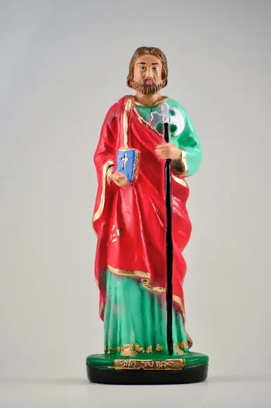 Escultura São Judas Imagem 100% em Gesso Puro