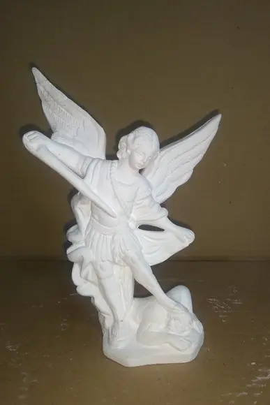 Escultura São Miguel Arcanjo Imagem Anjo São Miguel