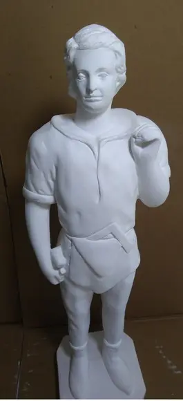 Escultura Sentinela Maçonaria Imagem em Gesso para Pintar