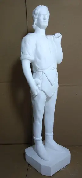 Escultura Sentinela Maçonaria Imagem em Gesso para Pintar