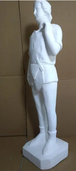 Escultura Sentinela Maçonaria Imagem em Gesso para Pintar