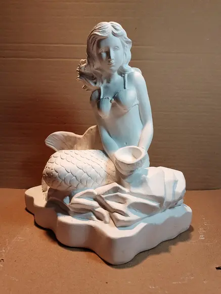 Escultura Sereia do Mar Imagem Modelo Novo de Sereias