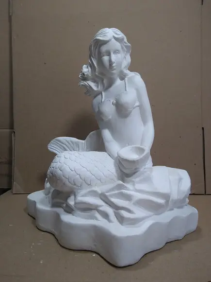 Escultura Sereia do Mar Imagem Modelo Novo de Sereias
