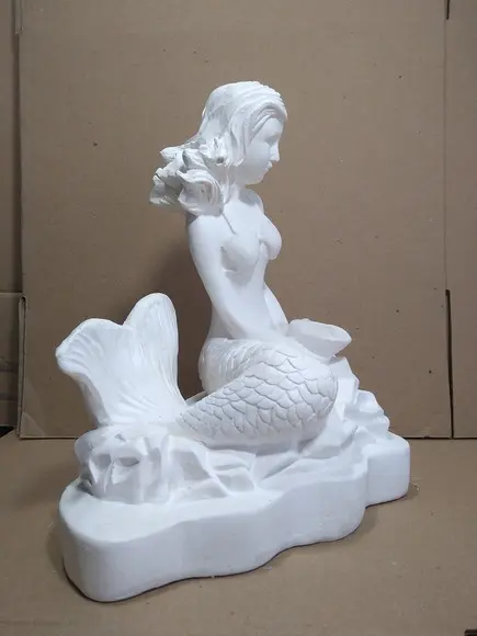 Escultura Sereia do Mar Imagem Modelo Novo de Sereias