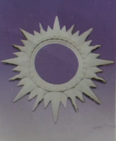 Escultura Sol de Parede para Pintar Como Quiser em Gesso Cru