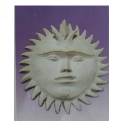 Escultura Sol Inca Imagem para Pintar em Gesso Cru