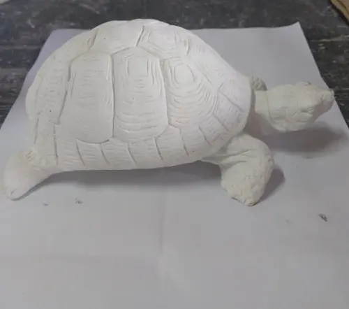 Escultura Tartaruga Imagem em Gesso Cru para Pintar