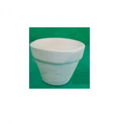 Escultura Vaso Liso Pequeno em Gesso Cru para Pintar