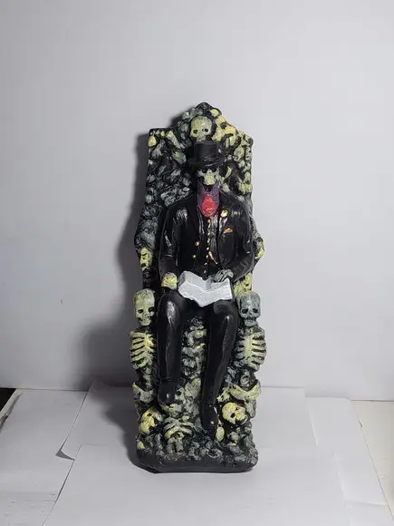 Exu Caveira no Trono Imagem Exu Caveira Sentado no Trono