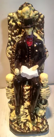 Exu Caveira no Trono Imagem Exu Caveira Sentado no Trono