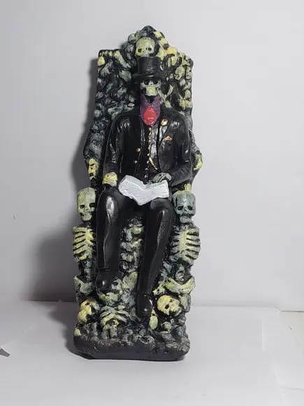 Exu Caveira no Trono Imagem Exu Caveira Sentado no Trono
