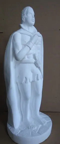 Exu Imagem Exu sem Nome para Batismo em Gesso Cru