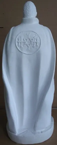 Exu Imagem Exu sem Nome para Batismo em Gesso Cru