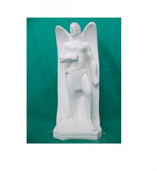 Exu Morcego Imagem Exu Morcego Escultura em Gesso Cru