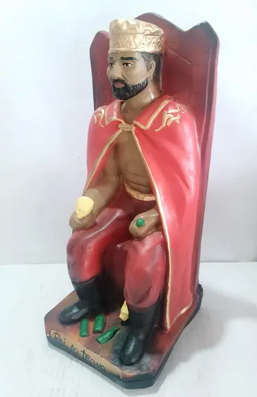 Exu Rei no Trono Imagem Exu Rei Sentado no Trono