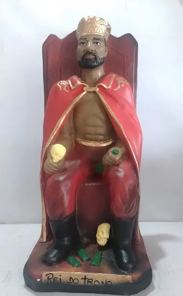 Exu Rei no Trono Imagem Exu Rei Sentado no Trono