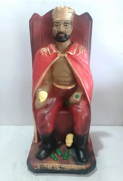 Exu Rei no Trono Imagem Exu Rei Sentado no Trono