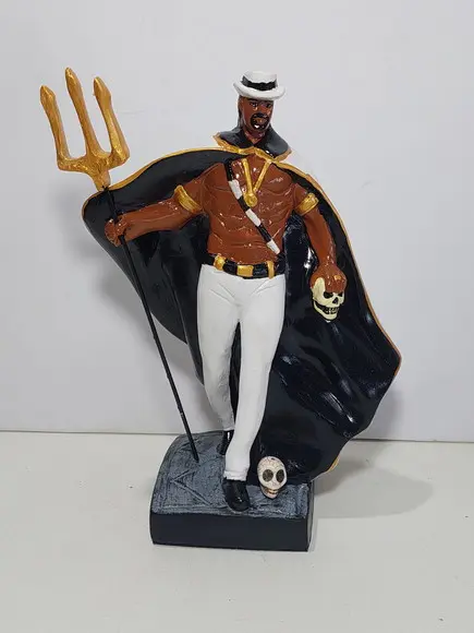 Exu sem Nome Imagem Exu Caveira Lúcifer com Capa das Almas