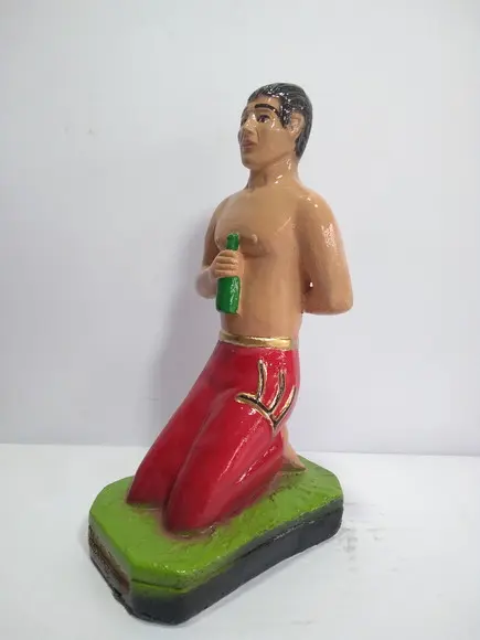 Exu Tiriri Ajoelhado Imagem Exu Tiriri de Joelhos