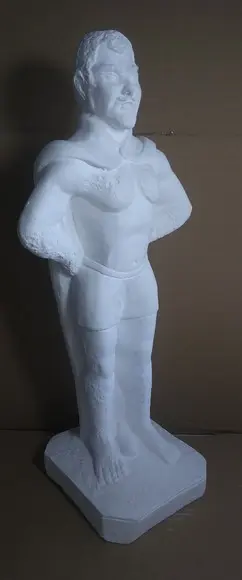 Exu Veludo Imagem Exu Veludo em Gesso Cru