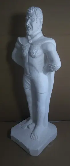 Exu Veludo Imagem Exu Veludo em Gesso Cru