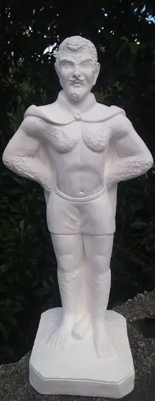 Exu Veludo Imagem Exu Veludo em Gesso Cru