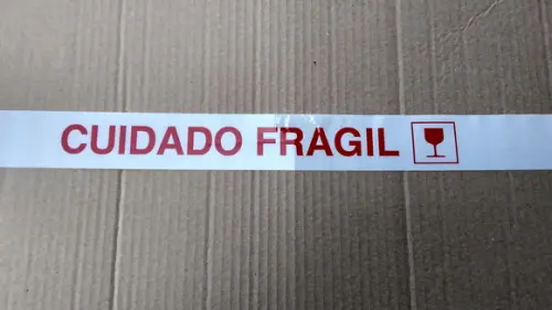 Fita Adesiva Cuidado Frágil rolo grande c/Mais De 300 Metros