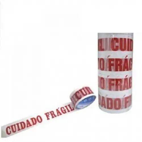 Fita Cuidado Frágil Rolo Grande c/mais de 300 Metros Kit C/4