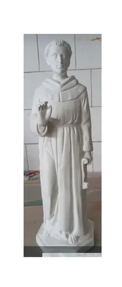 Frei Galvão Imagem Frei São Galvão Escultura Gesso Cru 40cm