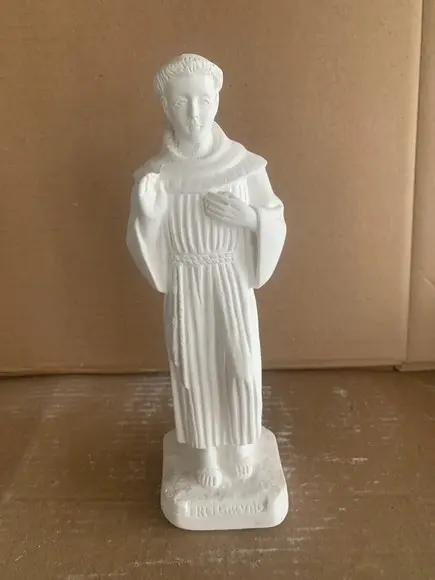 Frei Galvão Imagem Santo São Frei Galvão Escultura Gesso Cru