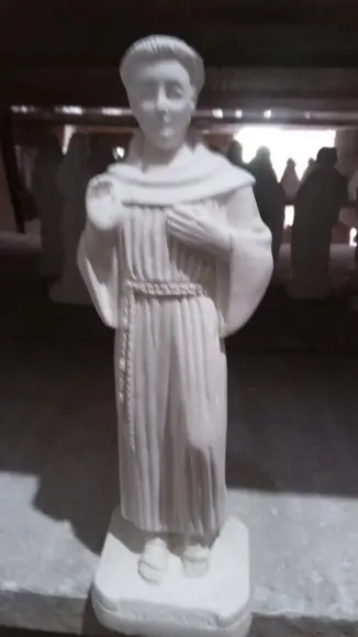 Frei Galvão Imagem Santo São Frei Galvão Escultura Gesso Cru