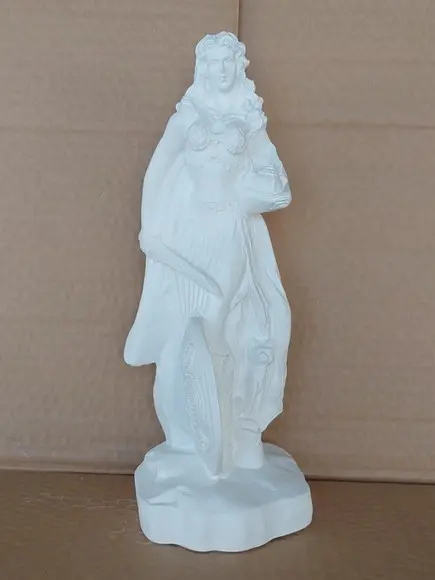 Freya Imagem Fréia Deusa Nórdica Fertilidade Amor Gesso Cru