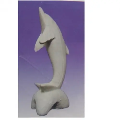 Golfinho Imagem Golfinho do Mar Escultura em Gesso Cru