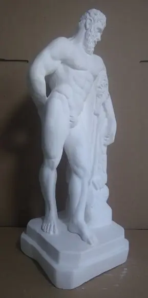 Hércules Imagem Hercules Escultura Hércules em Gesso Cru