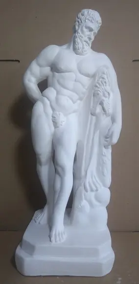 Hércules Imagem Hercules Escultura Hércules em Gesso Cru